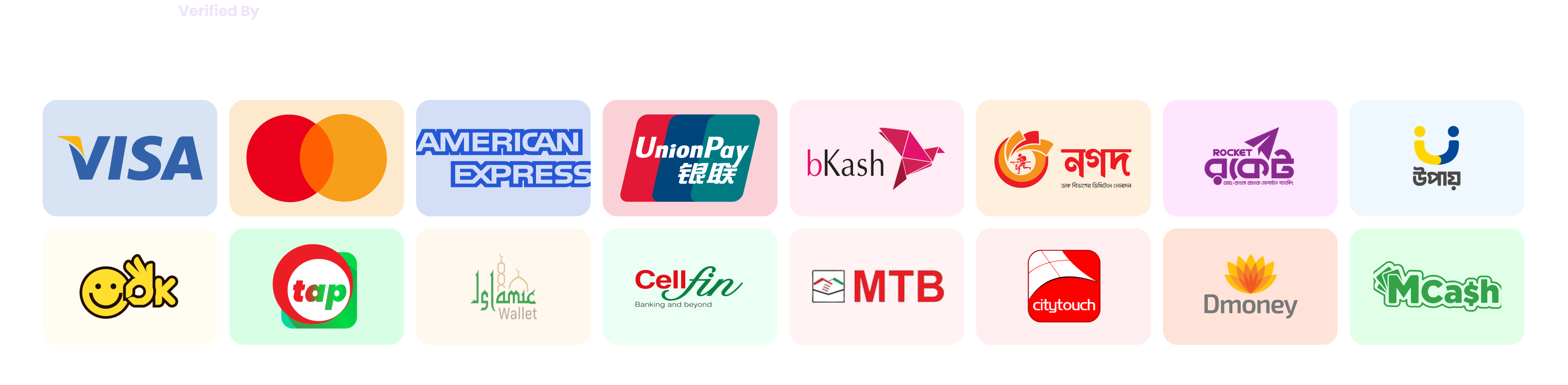Paystation - Supported payment methods
